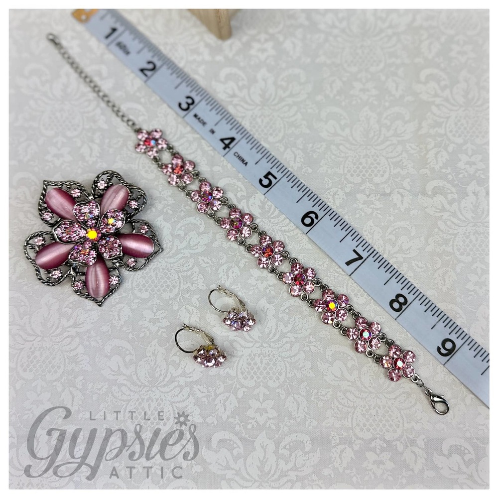 Vintage Pink Bling Jewelry Bundle - Picture 8 of 12